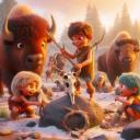 Image Construye tu cabeza de bisonte