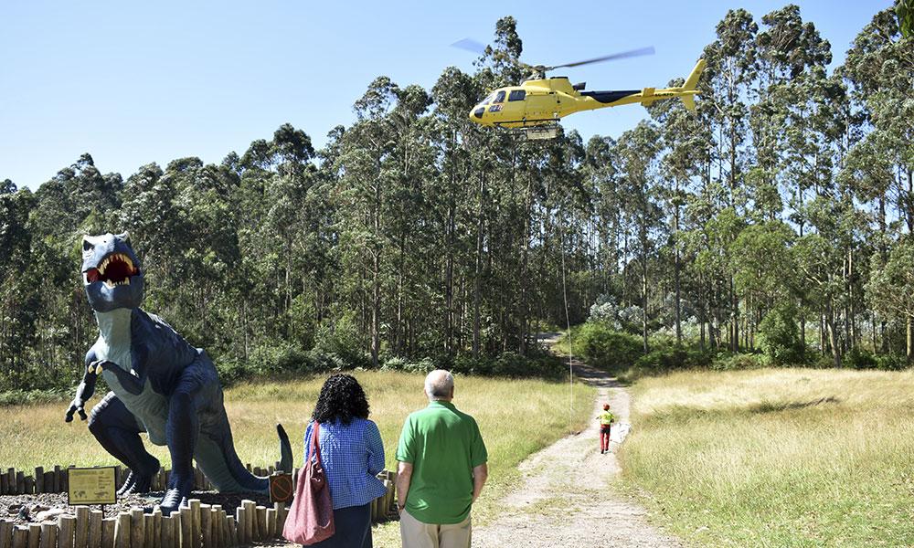 Go to Image El MUJA recupera los restos fósiles de un gran dinosaurio en los acantilados de Ribadesella