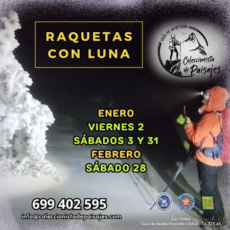 Rutas en raquetas de nieve a la luz de la luna
