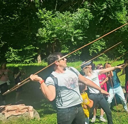 Taller de caza en el Parque